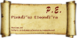 Pinkász Eleonóra névjegykártya