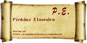 Pinkász Eleonóra névjegykártya