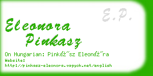 eleonora pinkasz business card